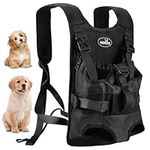 UPROZIL Front Dog Carrier Backpacks,Adjustable Pet Carriers for Dogs,Dog Backpack for Small Dog with Legs Out Easy-fit,Dog Bike Carrier Bag for Hiking,Cycling,Puppy Carrier for Travelling