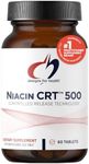 Designs for Health Niacin 500mg - Niacin CRT Vitamin B3 (Nicotinic Acid), Controlled Slow Release Tablets to Help Minimize Flush - Non-GMO, Gluten Free Supplement (60 Tablets)