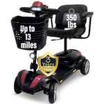 MALISA Mobility Scooters for Adults, Powered Mobility Scooter for Adults with Seat, Long Range Mobility Scooter for Seniors, Over 300 lbs Weight Capacity, 4 Wheel Power Motorized Scooter (Up to 13 Miles)