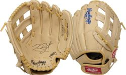 Rawlings Sure Catch Glove Series | T-Ball & Youth Baseball Gloves | Right Hand Throw | 10.5" | Kris Bryant Model , Brown