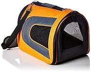 PET MAGASIN Soft-Sided Pet Travel Carrier - [Airline TSA Approved] - Portable Traveling Kennel for, Cats, Small Dogs & Puppies (Large, Orange), Large (18'' x 11'' x 10'') (OrangeCarrier001)