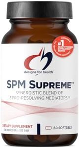 Designs for Health SPM Supreme - 3 Specialized Pro-Resolving Mediators from Fish Oil - Omega 3 Fatty Acids Supplement, SPM Fish Oil (60 Softgels)