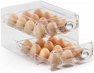 Egg Storage for Fridge,2 Layer Fresh Egg Holder for Fridge,Refrigerator Egg Storage,Large Capacity Egg Storage (S 24 Egg Storage)