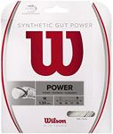 Wilson Synthetic Gut Power 40-Feet Tennis String Set, White, 16