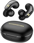 Monster Open Ear AC228 Wireless Headphones, Clip-On Earbuds, Adaptive Comfort, Immersive Audio, Bluetooth 6.0 Open Ear Earbuds with ENC Clear Call, 30H Playtime, IPX5 Water Resistant for Sport, Black