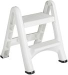 Rubbermaid EZ Step Folding Stool, 2-Step, White