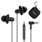 Hearprotek Sleep Earbuds, [2 Pairs] Ultra Soft Lightweight Silicone Sleeping Earphone Headphones with Volume Control and Mic, Perfect for Side Sleeper