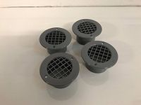 75Mm Grey Gas/Lpg Drop Vent Floor Vent, Camper Van, Caravan, Motorhome X 4