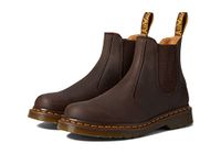 DR MARTENS Men's Chelsea Boot, Dark Brown Crazy Horse, 8 UK