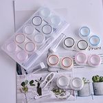 5 Pairs Contact Lens Case Colorful Eye Contact Lens Box Women Travel Contact Lenses Case Leakproof Container Lenses Box for Display Box (multicolor)