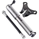 PRO BIKE TOOL Mini Bike Pump Fits Presta and Schrader - High Pressure PSI - Reliable, Compact & Light - Bicycle Tire Pump for Road, Mountain and BMX Bikes