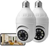 2pcs Light Bulb Security Camera 108