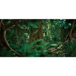 AWERT 30x18 inches Tropical Rainforest Terrarium Background Stone Green Huge Tree Reptile Habitat Background Polyester Tropical Rainforest Aquarium Background