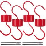 Metal Ant Moat for Hummingbird Feeders, Red Hummingbird Feeder Ant Guard, 3 Hooks with 3 Brushes