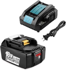 Energup 18V 5.5 Ah Replacement Makita 18V Battery Include a Charger Compatible with Makita 14.4V-18V BL1850 BL1840 BL1830 BL1430 for 18V Makita Batteries and Charger DC18RA DC18RC DC18RD