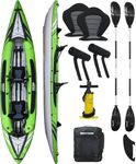 Driftsun Almanor Inflatable Kayak - Inflatable White Water Kayak - 1 and 2 Person Kayaks for Adults with EVA Padded Seats, High Back Support, Paddles, Pump (1 Person, 2 Person, 2 Plus 1 Child)