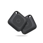 Hoxe Item Finder Bluetooth, Air Tracker Tag Compatible with Apple Find My (iOS only), Key Finder Locator for Suitcases, Luggage and More - 100dB Beep, Replaceable Battery, Worldwide Tracking (2-Pack)