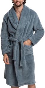 Mad Dog Mens Fleece Sherpa Robe for Men - Fluffy Bathrobe, Lightweight, Full Length Winter Robe, House Coat, XL-XXL, Jeans