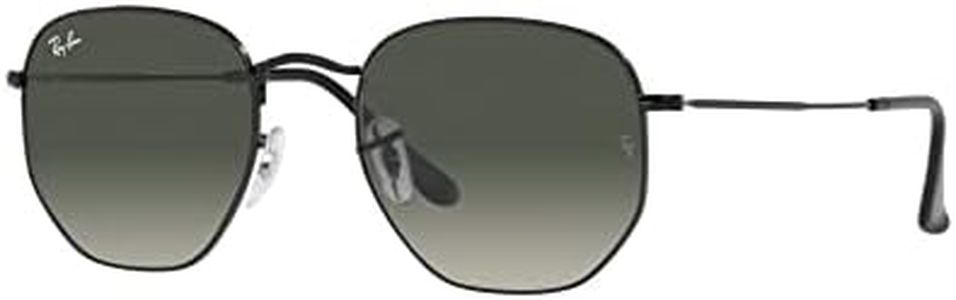 Ray-Ban RB3548 Hexagonal Sunglasses, Black/Grey Gradient, 54 mm