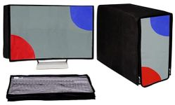 GUTSAV SALES ® Computer Cover 3 Set Cover 24.5 INCH Moniter, Keyboard, CPU Cover 3 Set