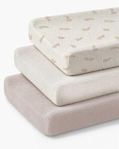Changing Pad Covers 3 Pack, 32"x16" Muslin Baby Changing Table Pad Covers
