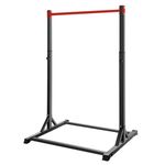 Pull Up Station, Bongkim Power Tower Portable Pullup Bar Station, Pull Up Bar for Home Gym, Pull Up Tower Station 330LBS (Red)