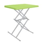 Explore Land Height Adjustable Folding Laptop TV Tray Side Table (Green)