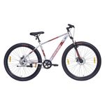FIREFOX Tremor X 29D Single Speed Mountain Bicycle for Adult | Silver | Front Suspension | Disc Brake | Steel Frame:18inch | Ideal Rider Height:5'5-5'11 | 98% Pre-Assembled | Ideal for Mens