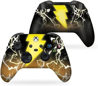 DreamController Blackk Adam Custom X-box Controller Wireless compatible with X-box One/X-box Series X/S Proudly Customized in USA with Permanent HYDRO-DIP Printing (NOT JUST A SKIN)