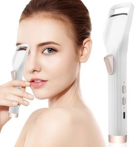 Heated Eyelash Curler, Electric Lash Curler with Soft Silicone Pad, Portable Lashes Curler 2 Heating Modes, Fast Heating Up, Long-Lasting Naturally Rechargeable Eye Lashes Curler