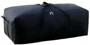 LIROCORA Sport Travel Bag - 150L Large Lugage Bag with Carry Handles on Both Sides - Sport Duffle Bag with 2 zips - Sturdy & Water Resistant - Black