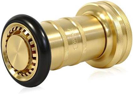 Happy Tree 2" NPSH Fire Hose Nozzle Brass Fire Equipment Heavy Duty Industrial Fog Nozzle