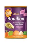 Marigold Reduced Salt Vegetable Bouillon Powder, 500g – Instant Vegan Stock Powder, 37% Less Salt, Natural Ingredients, Gluten-Free – Perfect for Soups, Stews & Sauces.