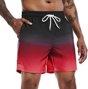 SILKWORLD Mens Swim Trunks Quick Dry Bathing Suits Shorts with Zipper Pockets, MQ18_Zip_P15, Large