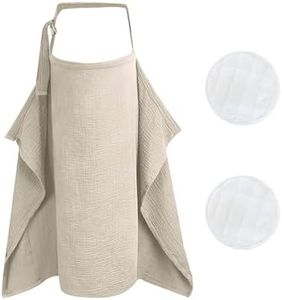 1 chemise d'allaitement et 1 paire de coussinets d'allaitement, petite couverture, vêtements d'allaitement pour bébé, couverture d'allaitement, petite couette.