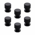 LAPO Aluminum Drawer Knob,Cabinet Knobs, Drawer Pulls - Perfect for Home & Office Drawers -(Black Finish) Pack of 6