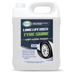 Jovs Tyre Shine Clear 5 Litre - Premier Wet Look Tire Dressing Gel for Cars, Long-lasting Silicone Formula, Instant Sheen, Ultimate Tire Shine