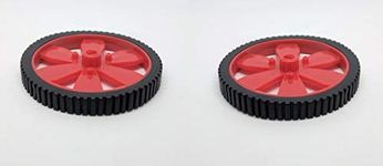 Robocraze Red BO Motor Wheel - Set of 2 | Robotics Science Project