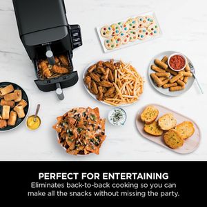 Ninja Double Stack Air Fryer 7.6L – Black, Dual Basket