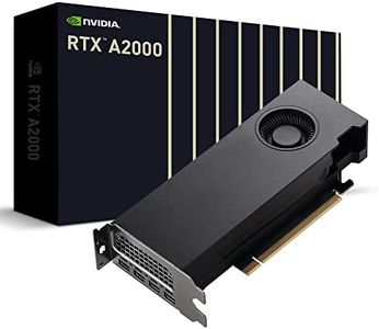 PNY NVIDIA RTX A2000 12GB Carte Graphique Professionnelle 16GB GDDR6 PCI Express 4.0 x16, Dual Slot, 4X DisplayPort, Support 8K, Ventilateur Actif Ultra Silencieux Noir