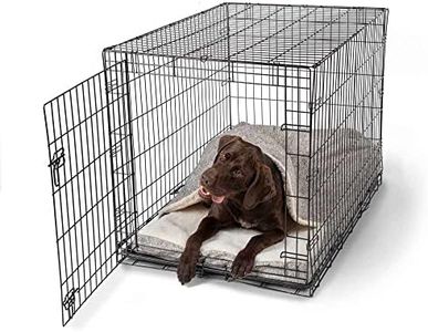 Snoozer Pet Products - Cozy Cave Crate Pet Bed with Microsuede and Forgiveness Foam, Extra Large - Merlin Linen