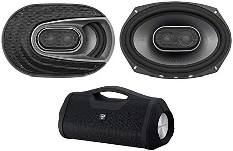 Polk Audio (2) MM692 6x9 900 Watt 3-Way Car Audio Marine/ATV Speakers+Boombox