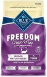 Blue Buffalo Freedom Grain-Free Dry Cat Food for Mature Cats, Complete & Balanced Nutrition for Mature Cats, Chicken Recipe, 11-lb. Bag