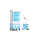 Portable Air Conditioner, 9.5L Portable AC Unit, 24H Fast Cooling, 3 Speeds Cooling Fan, Quiet Air Conditioner Portable w/7H Timer & Remote, Evaporative Air Cooler for Bedroom Home Office