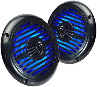 Magnadyne WR5B-LED | 5.25 in. Water-Resistant 2-Way Speakers w/Blue LED | Sold as a Pair