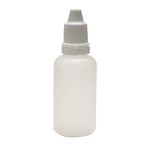 MEDIPLASTICS Plastic 30 Ml Sealed Liquid Dropper Bottles for Homeopathic and Ayurvedic with Cap and Inner -100 Pieces (Off-White)