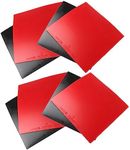 Table Tennis Rubber Sheet, Table Tennis Rubber Hard Sponge Ping Pong Rubber, Fast Attack Pingpong Rubber Red/Black Bat Replacement Rubbers-8 PCS