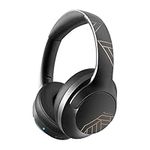 PowerLocus Bluetooth Headphones Over Ear, 50 Hrs Playtime Wireless Headphones, Foldable Headphones with Microphone, Lightweight HiFi Stereo Headset with Case & Wired Mode for Phone/Travel/PC