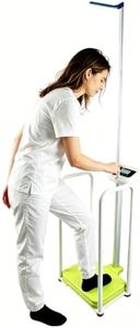 Armrest Electronic Medical Height and Weight Scale,20L12W34H, Up to 420lb Weight Capacity, 75” Height Measurement, LCD Display, USB Charging, Temperature Display