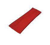 WESTEND CHOICE 7cm Wide Headbands Plain Stretchy Hairband Unisex Kylie Headband Bandeau Gym Exercise Headbands for Women & Men Soft Yoga Head Band (Red)